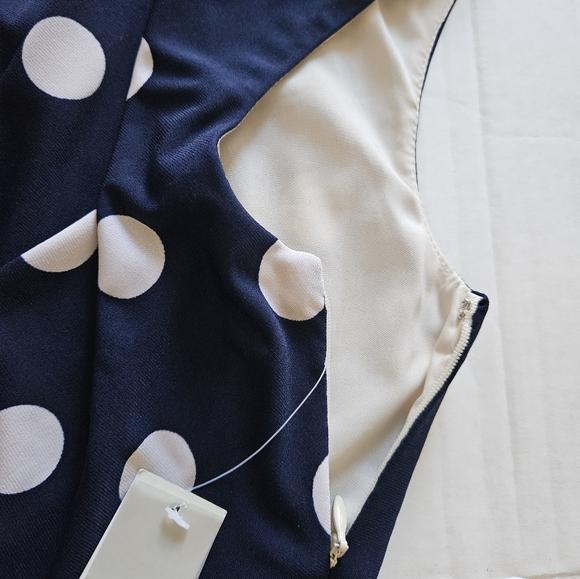 ELIZA J DRESS SIZE 6 BLU AND WHITE - Picture 2 of 16